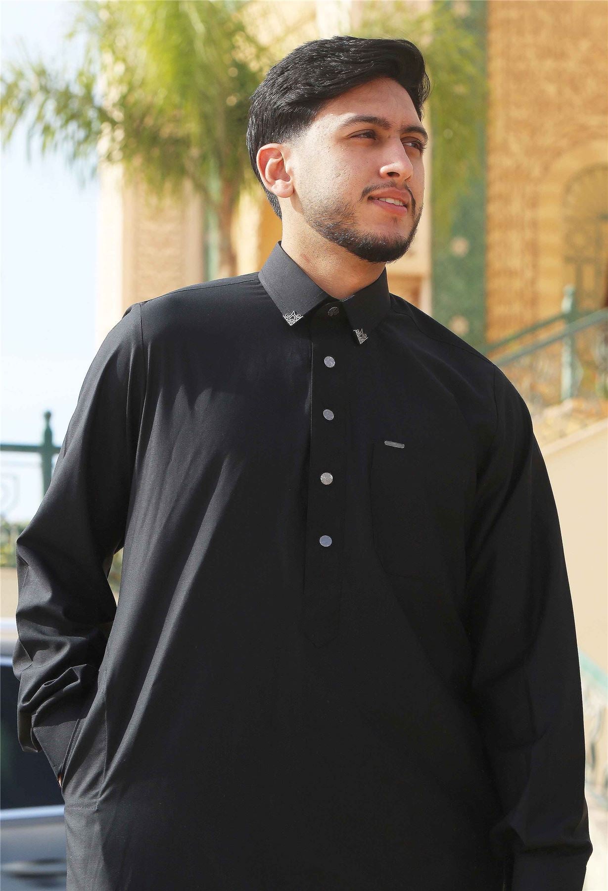 TT-004 - Men's Saudi Emirati Thobe Classic Shirt Collar