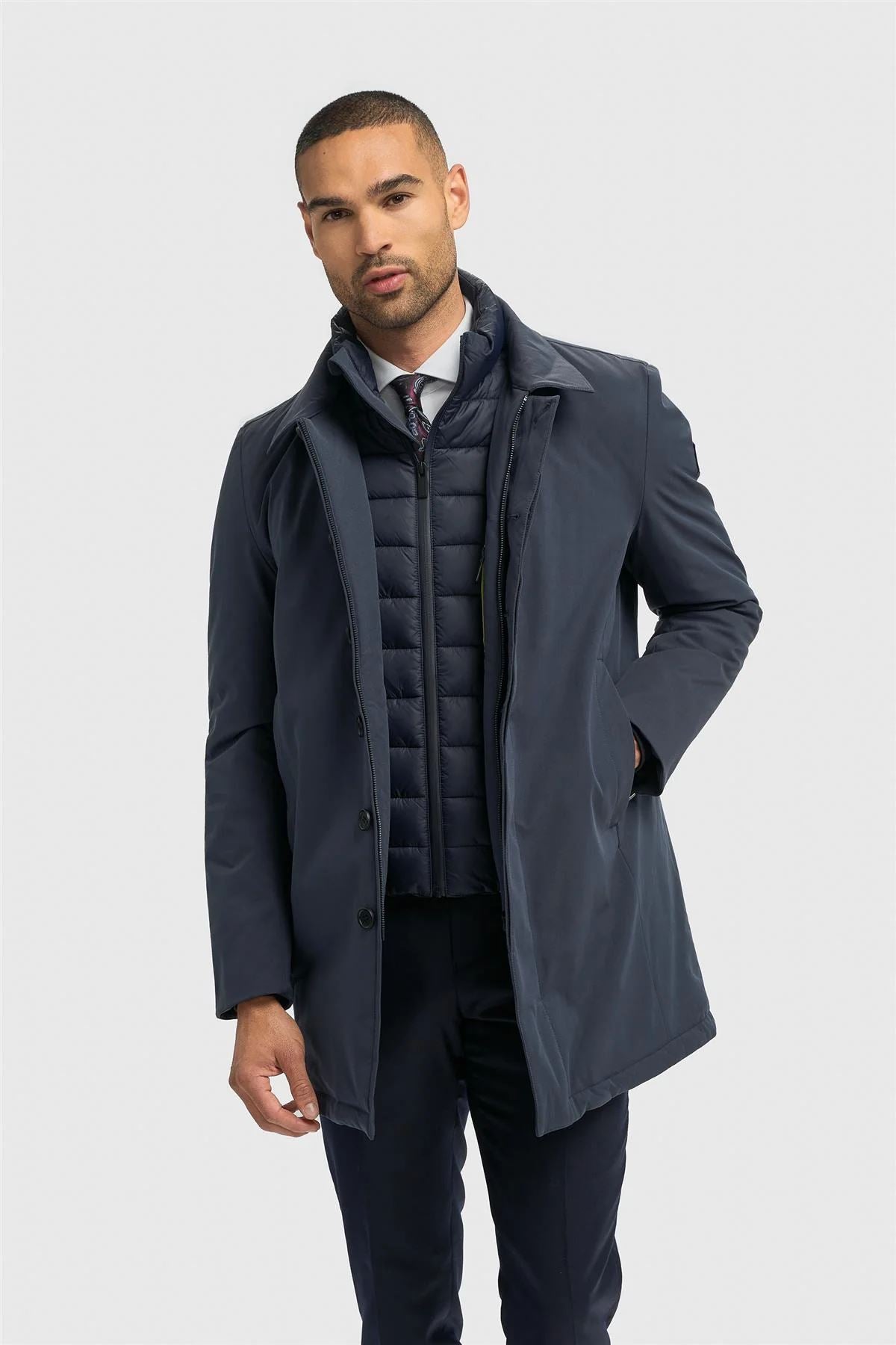 Heston - Men's Lightweight Casual Padded Overcoat