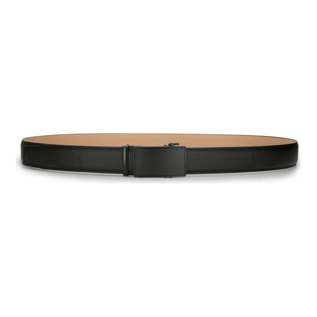 Mens Leather Belt Ratchet Trouser Jeans Dress 35MM Trim to Fit Any Size - Knighthood Store