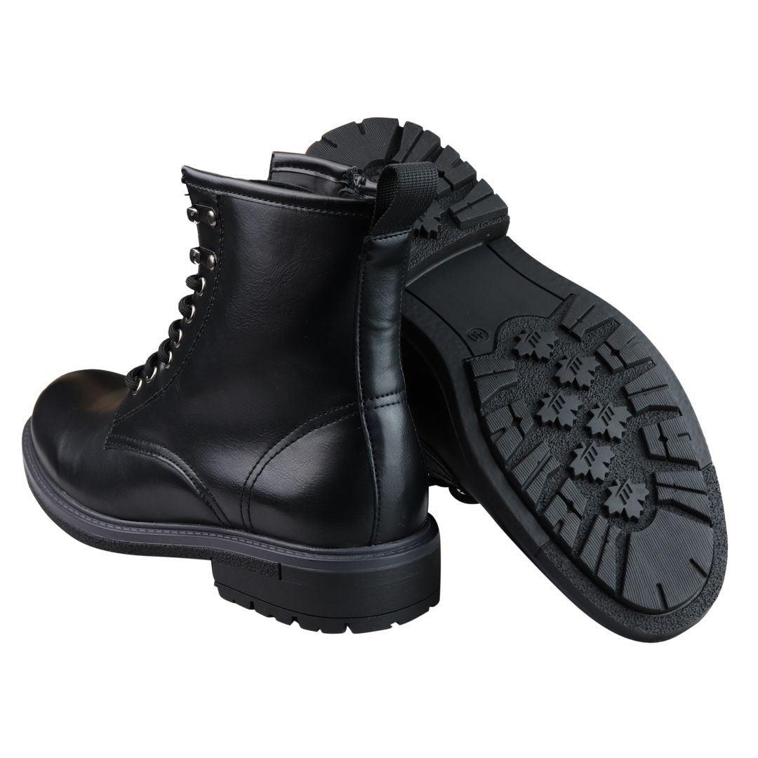 Mens Military Boots Smart Casual Blinders 1920s Retro Vintage Laced Ankle - Knighthood Store