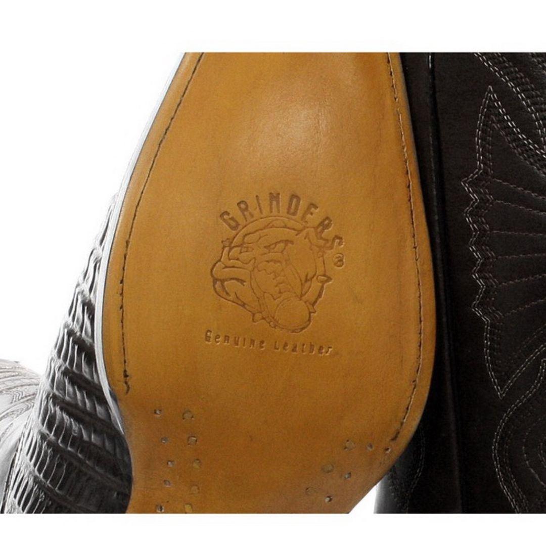 Mens Hi Cowboy Boots Pointed Black Brown Grinders Leather Crocodile Western Cuban - Knighthood Store