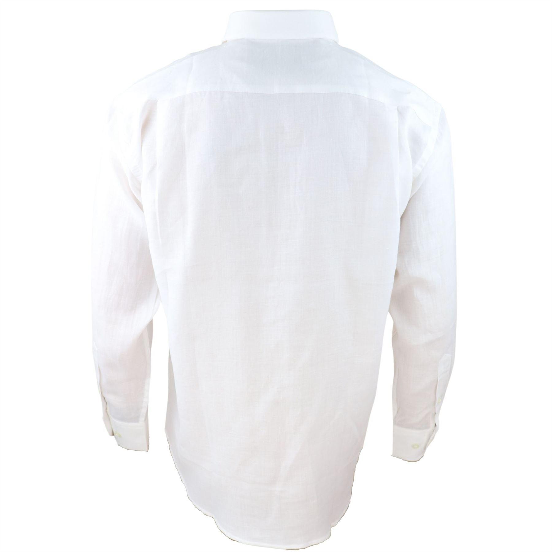 Mens Linen Summer Shirt Breathable Fabric Classic Full Sleeve - Knighthood Store