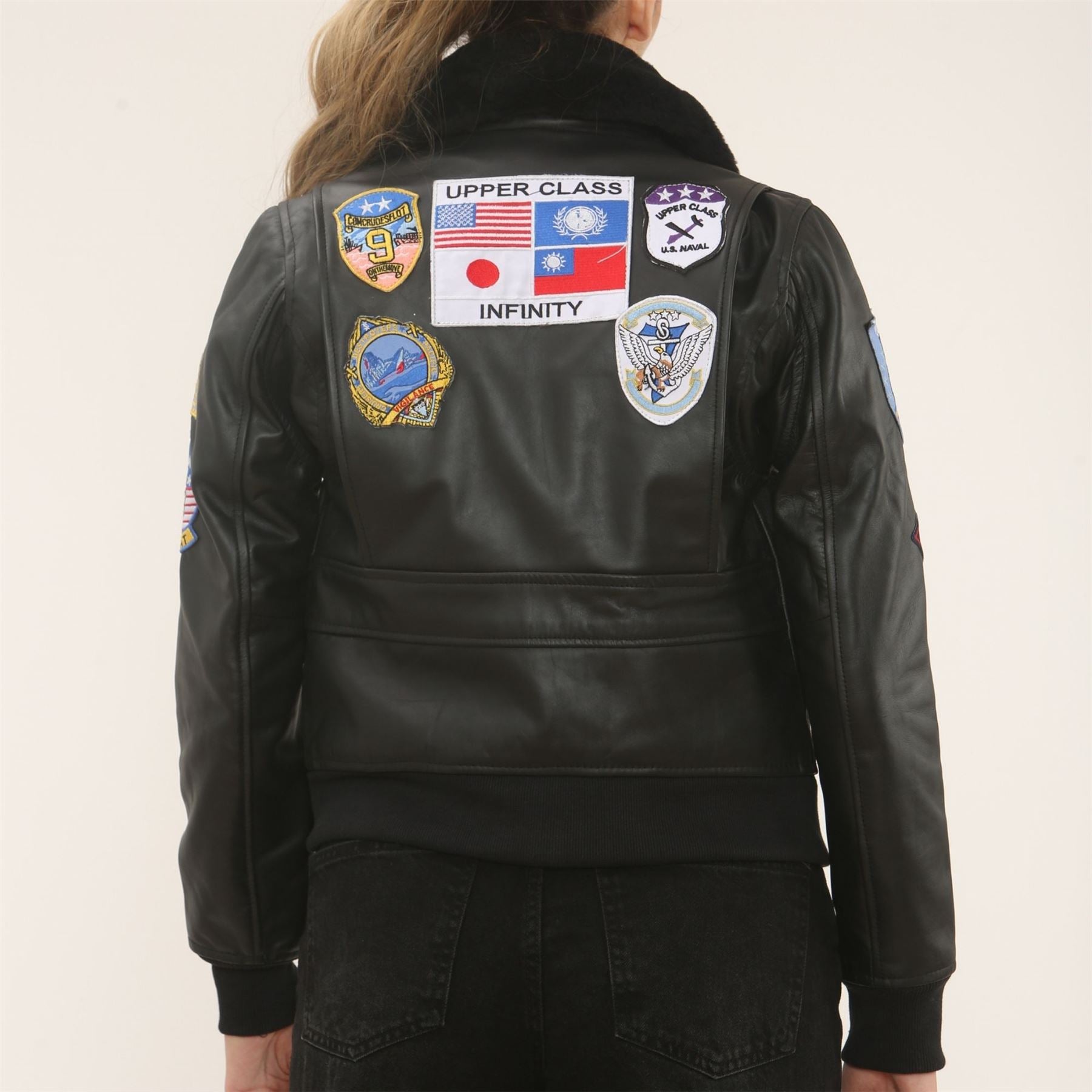 Women's Real Leather Air Force A2 Flight Bomber Jacket