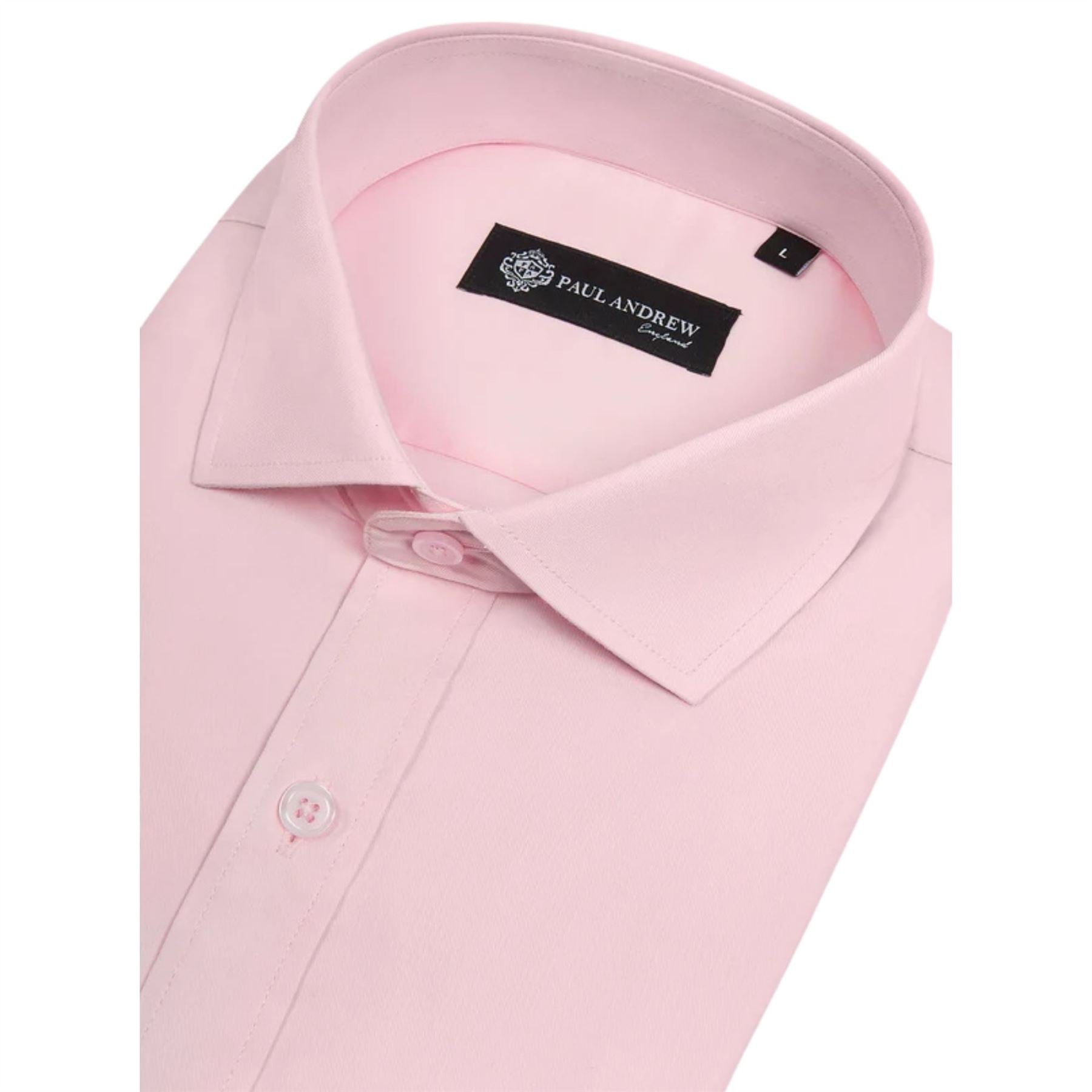Men’s Classic Double Cuff Cutaway Collar Dress Shirt