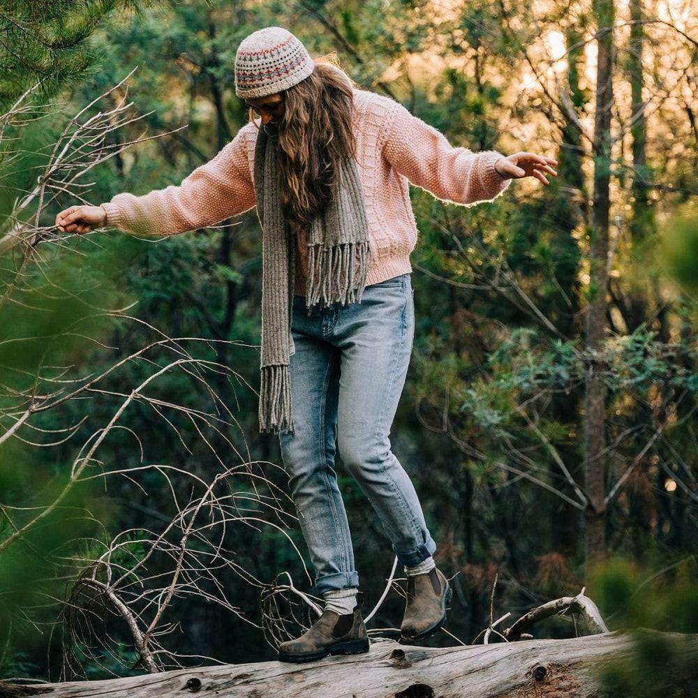 Blundstone 2036 Rustic Brown Low-Cut Leather Boots Low Classic Vintage Retro - Knighthood Store