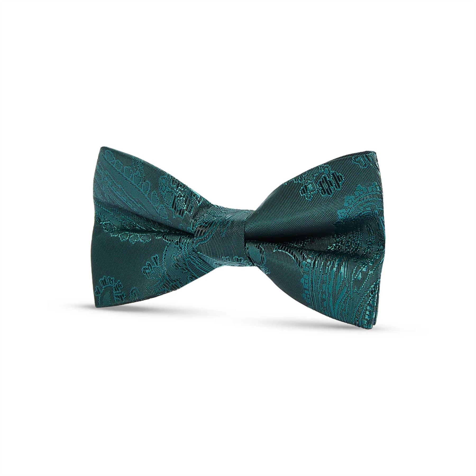 Boys Paisley Floral Satin Bow Tie
