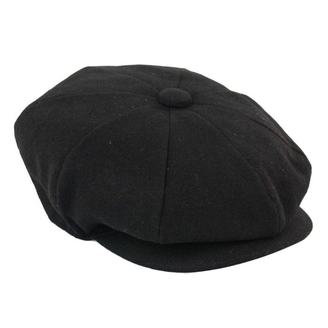 Mens Tweed Newsboy Cap Blinders Baker Boy Flat Grandad Hat 8 Panel Plain - Knighthood Store