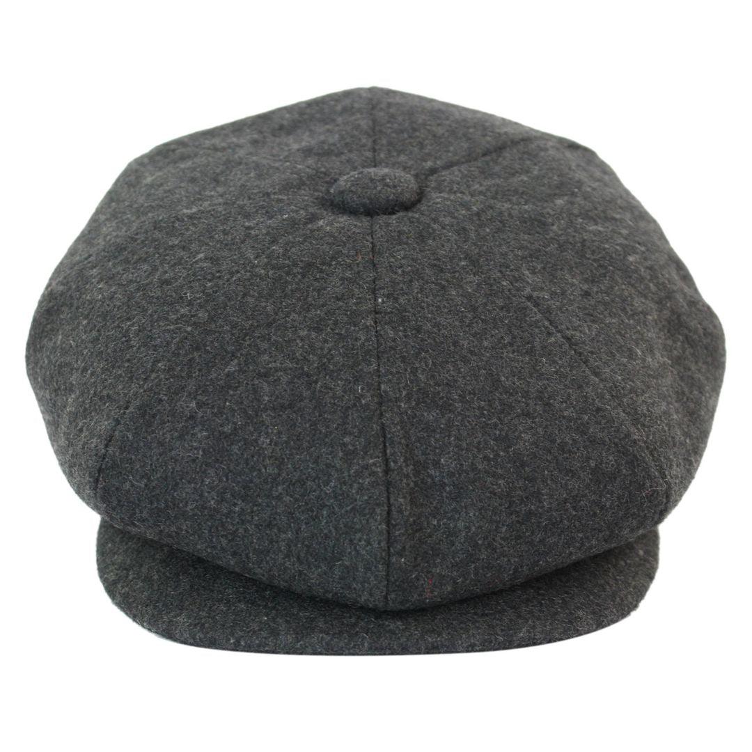 Mens Tweed Newsboy Cap Blinders Baker Boy Flat Grandad Hat 8 Panel Plain - Knighthood Store