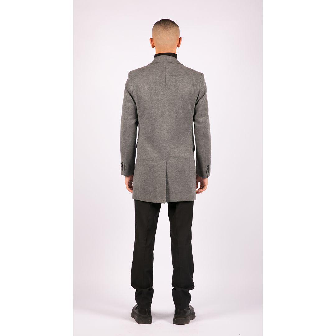 Mens 3/4 Long Overcoat Jacket Wool Feel Coat Blinders Slim Fit - Knighthood Store