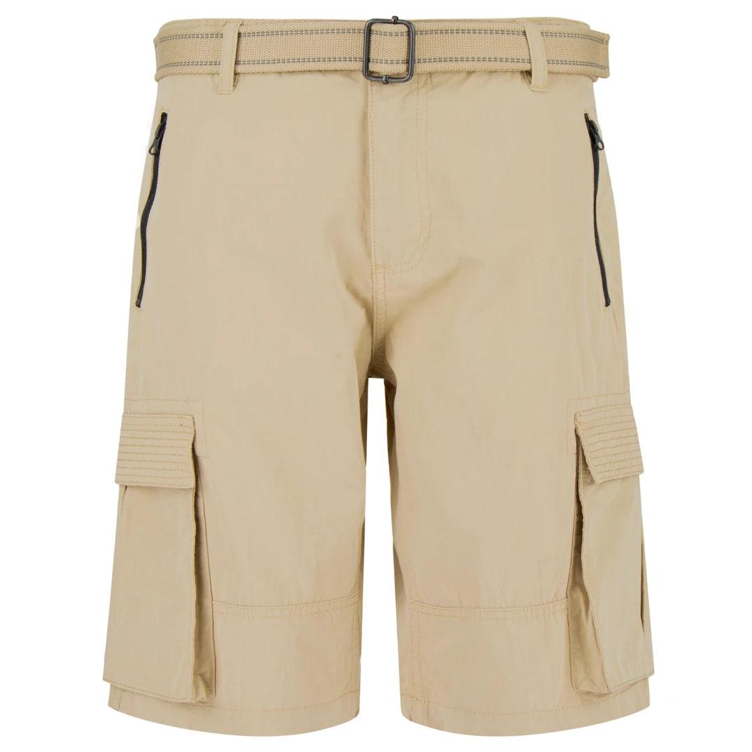 Mens Chino Shorts Belt Smart Casual Cotton Summer Holiday Beach Cargo Combat - Knighthood Store
