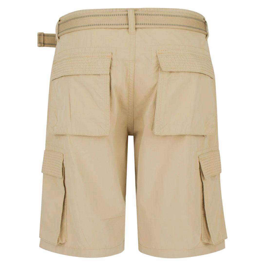 Mens Chino Shorts Belt Smart Casual Cotton Summer Holiday Beach Cargo Combat - Knighthood Store