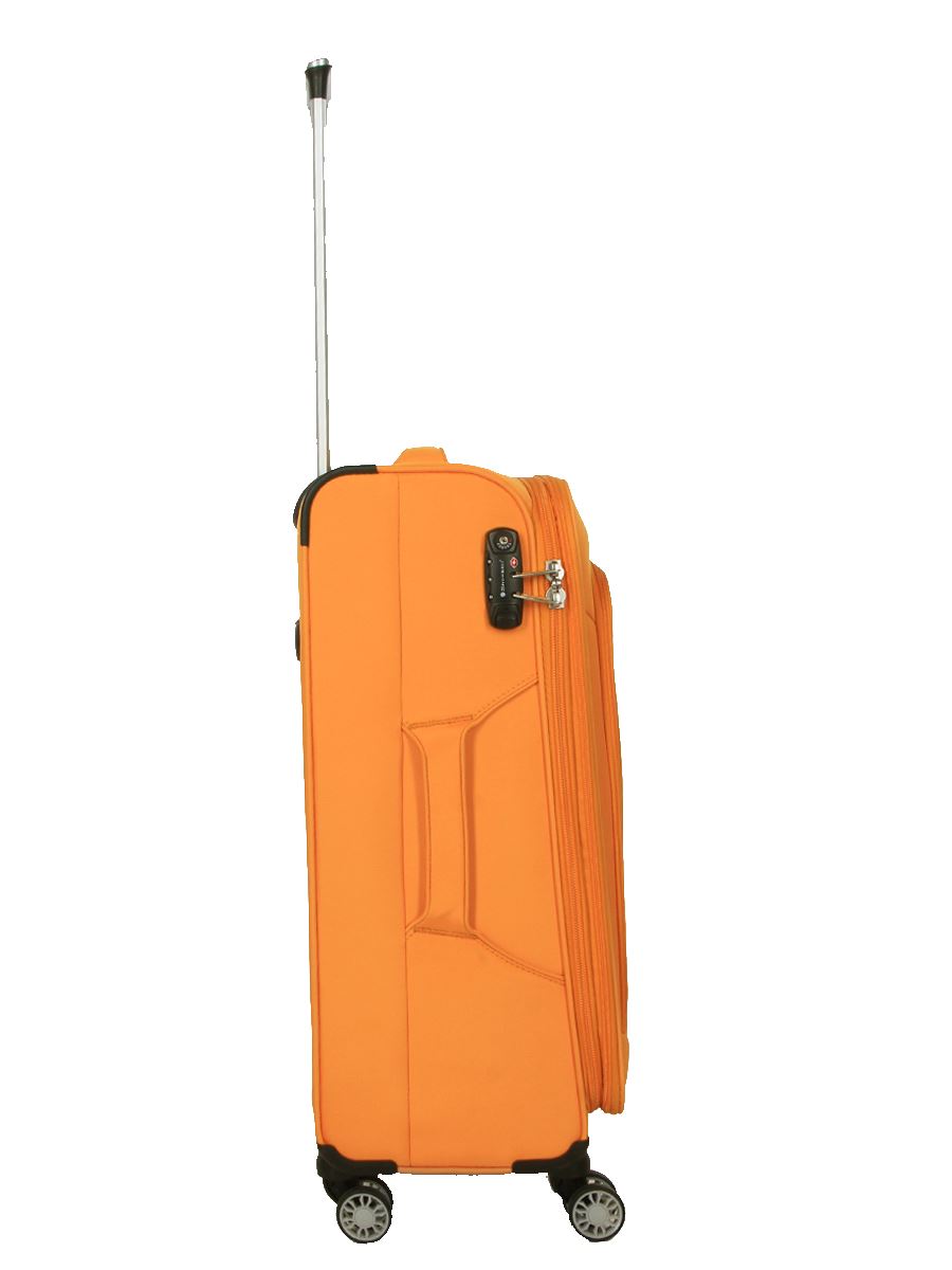 Soft Suitcase Dual 4-Wheel Spinners Expandable Luggage