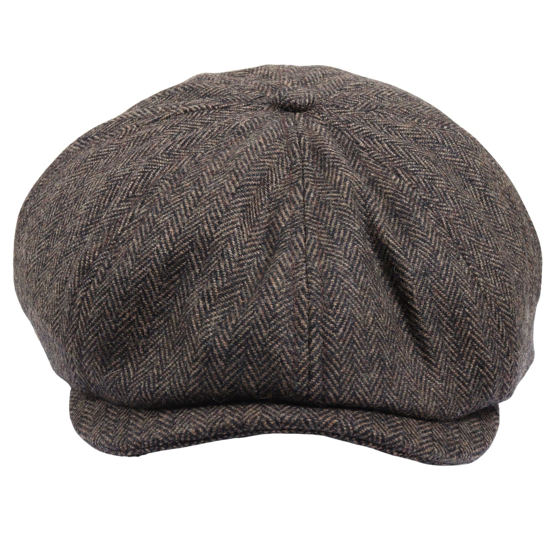 Men's Herringbone Newsboy Classic Flat Cap