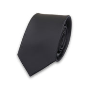 Men's Black Classic Formal Satin Tie