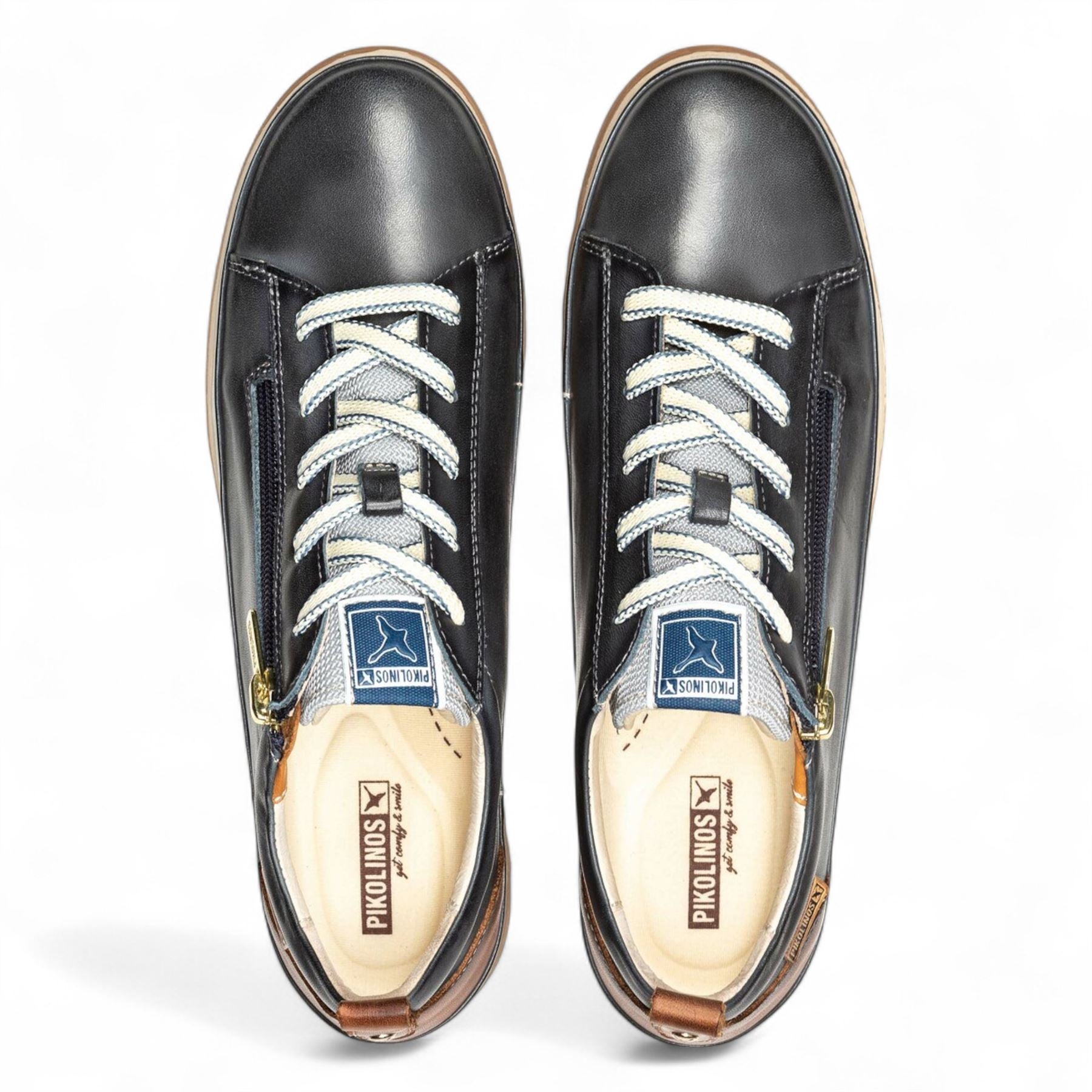 Vigo - Women’s Ocean Blue Leather Sneakers