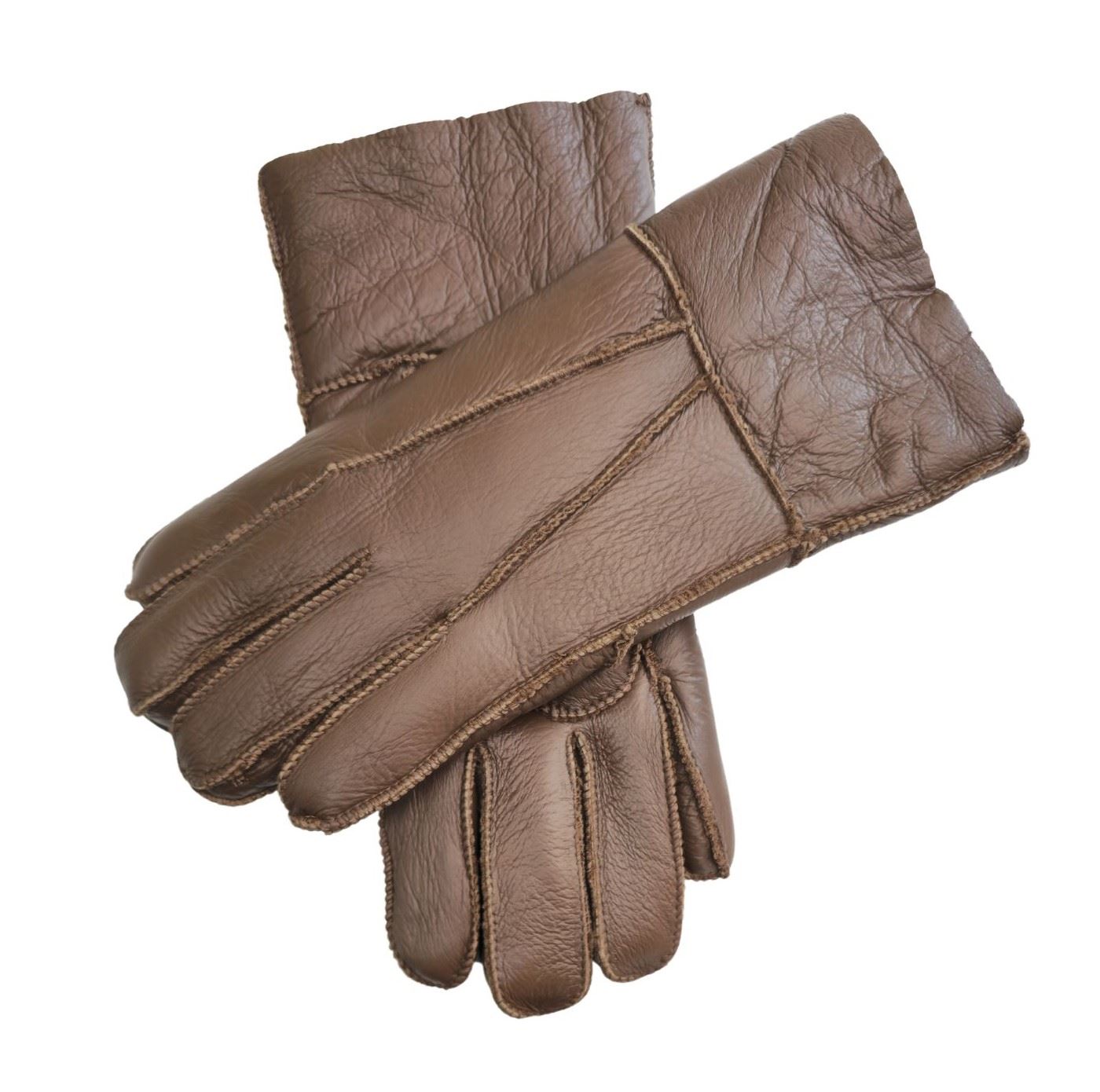 Unisex Napa Leather Wool Shearling Lined Gloves