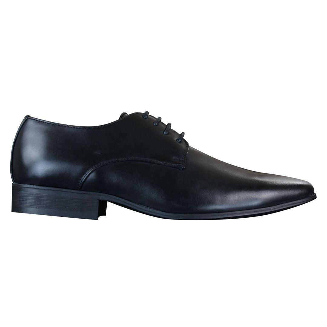 Mens Smart Casual Formal Laced Pointed Leather Shoes Wedding Prom Office Classic - Knighthood Store