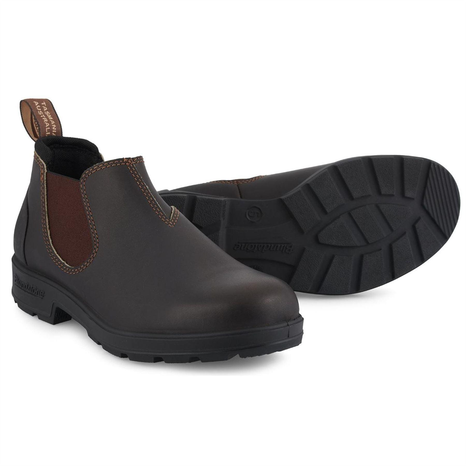 Blundstone 2038 Brown Low-Cut Leather Boots Retro Vintage Slip On - Knighthood Store
