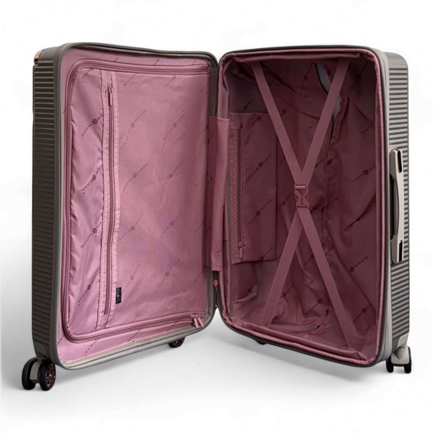 Hard Shell Luggage 8 Spinner Wheels Travel Suitcase