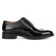 Harry - Men's Black Patent Leather Brogue Shoes