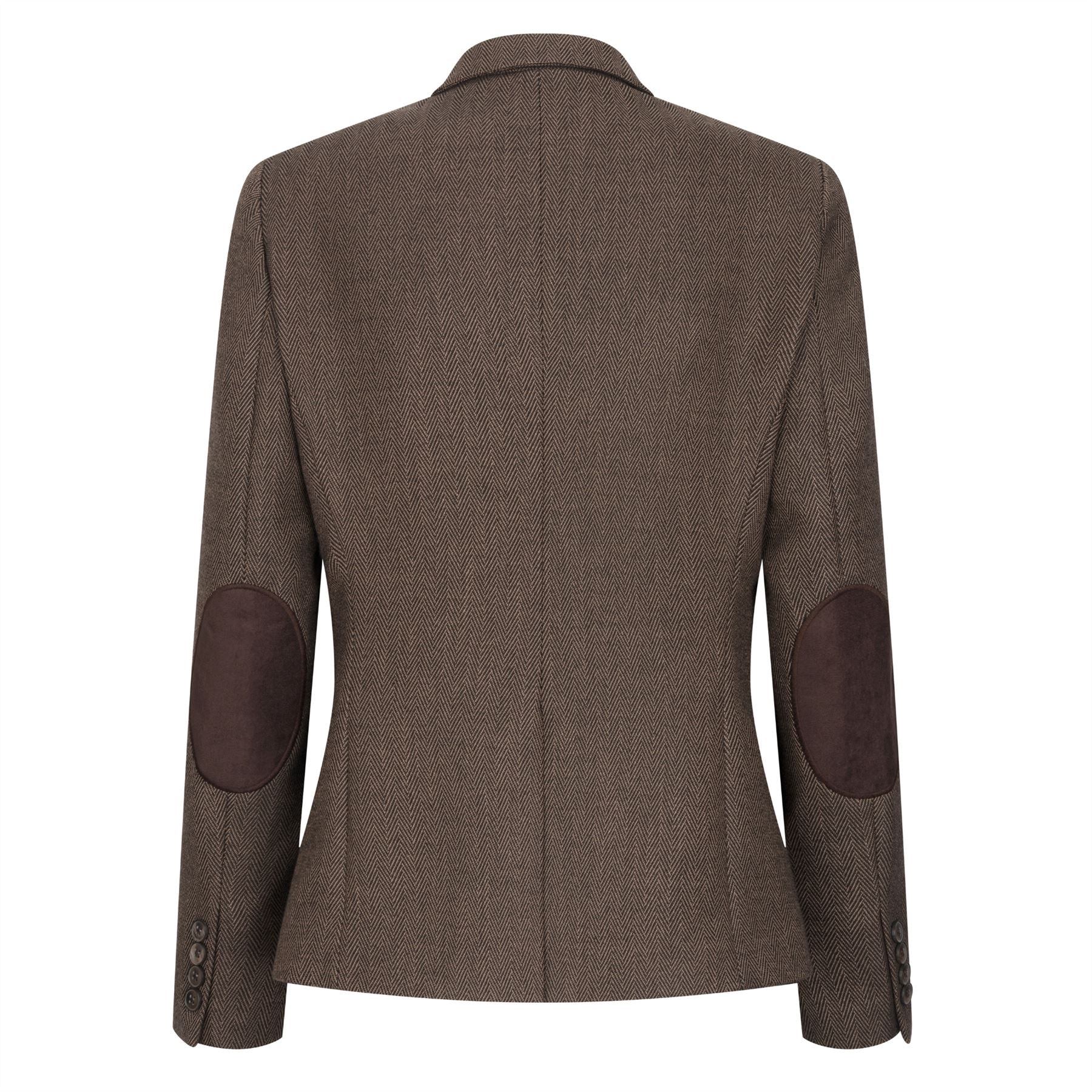 TPW-AK-06 - Women's Brown 3 Piece Herringbone Tweed Suit