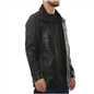 Men's Leather Motorcycle Jacket Classic Biker Coat