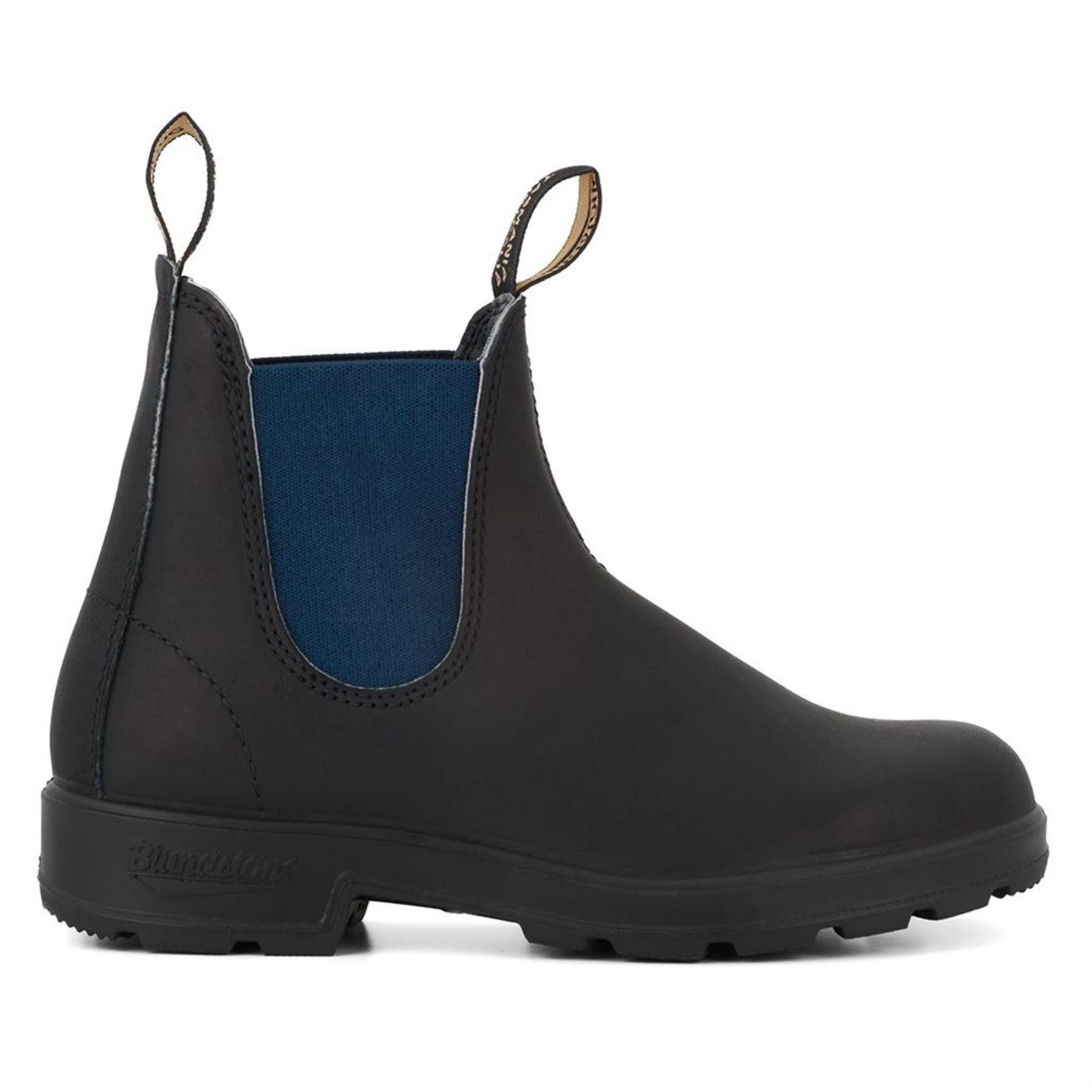 Blundstone 1917 Black Navy Blue Leather Chelsea Boots Ankle Classic Slip On - Knighthood Store