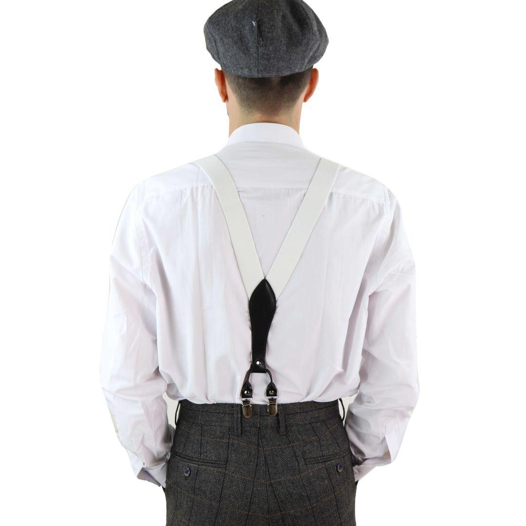 Mens Classic Vintage Retro Trouser Braces Suspenders 1920s Gatsby Blinders - Knighthood Store