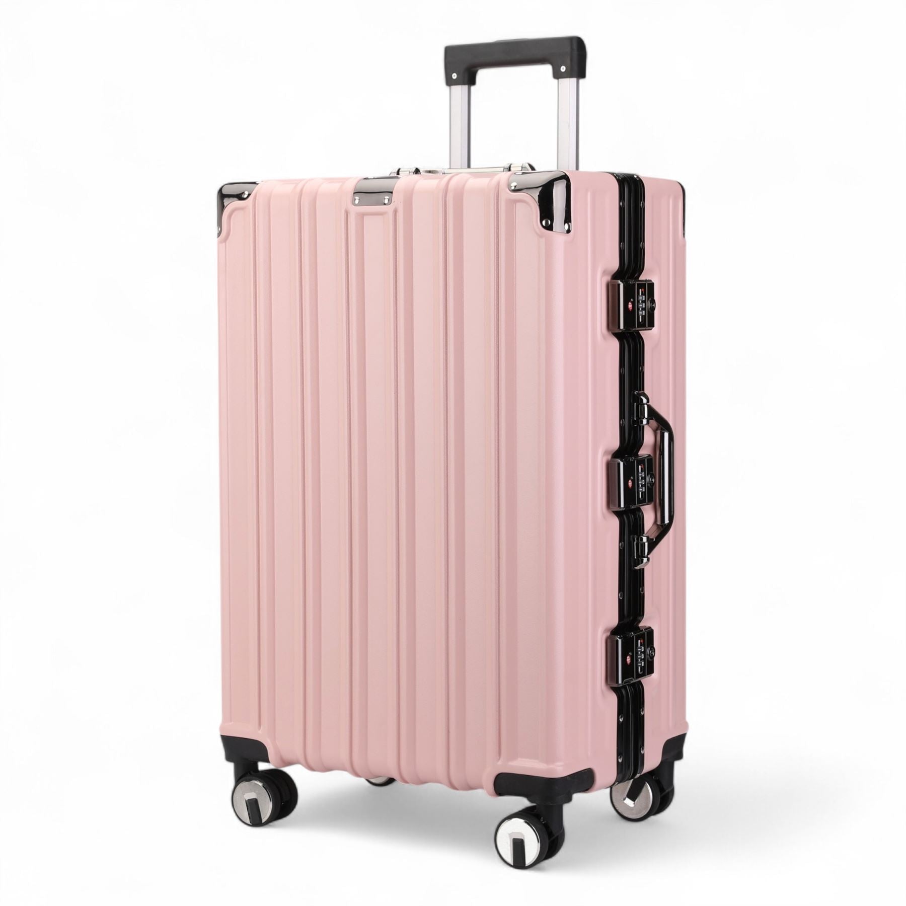 Robust Hard Shell Luggage 8 Wheel Suitcase Set