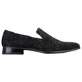 Mens Shiny Glitter Black White Party Smart Formal Slip On Loafers Leather Shoes - Knighthood Store