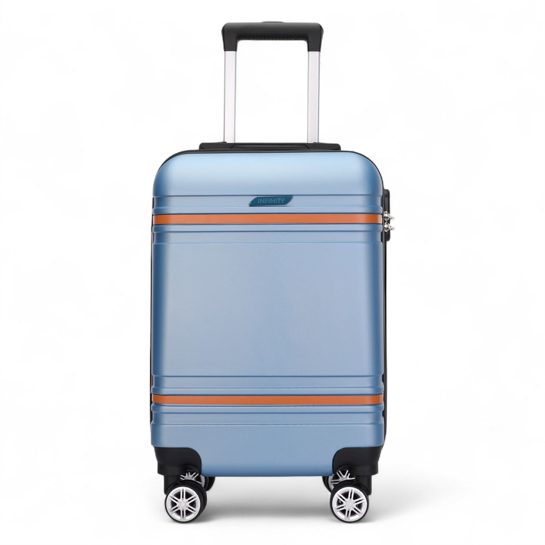 Hard Shell Modern 4-Wheel Luggage Suitcase Set