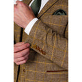 Men's Brown Suit Tweed Herringbone 3 Piece Wool Blend Formal Dress Suits - Knighthood Store