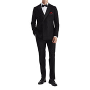 Harry - Men's Black 2 Piece Double Breasted Tuxedo Suit