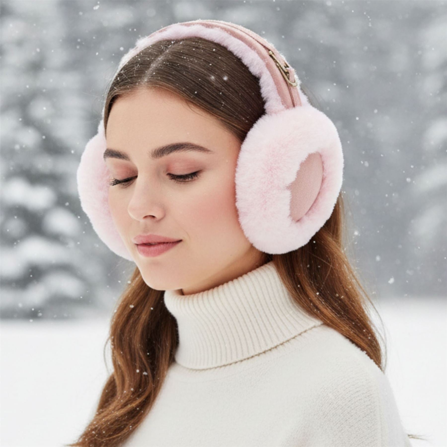 Womens Sheepskin Shearling Winter Ear Muffs