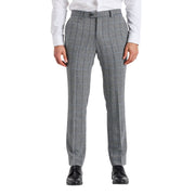 Harris - Men's Grey Tweed Herringbone Check Trousers