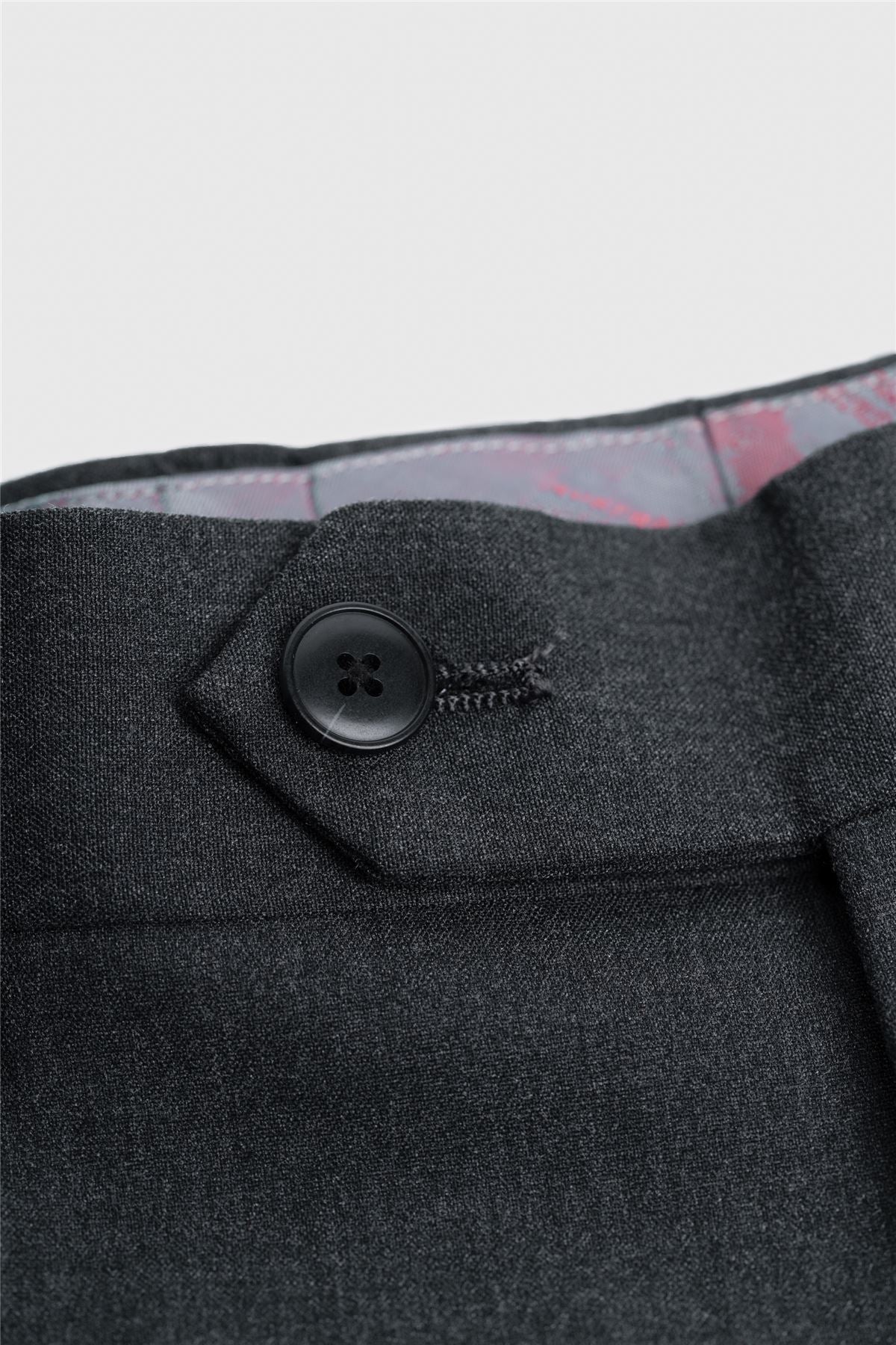 Malibu - Men's Charcoal Textured Trousers