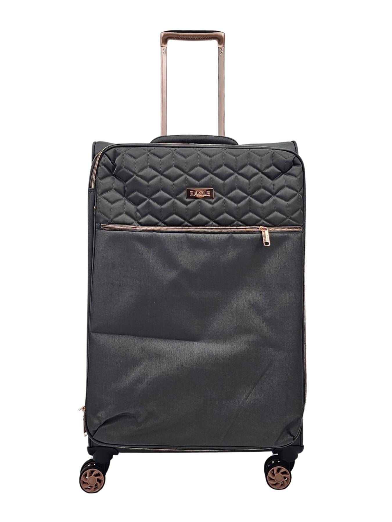 Suitcase Travel Bag Carry On Hand Cabin Check in Soft Case Luggage Trolley Set