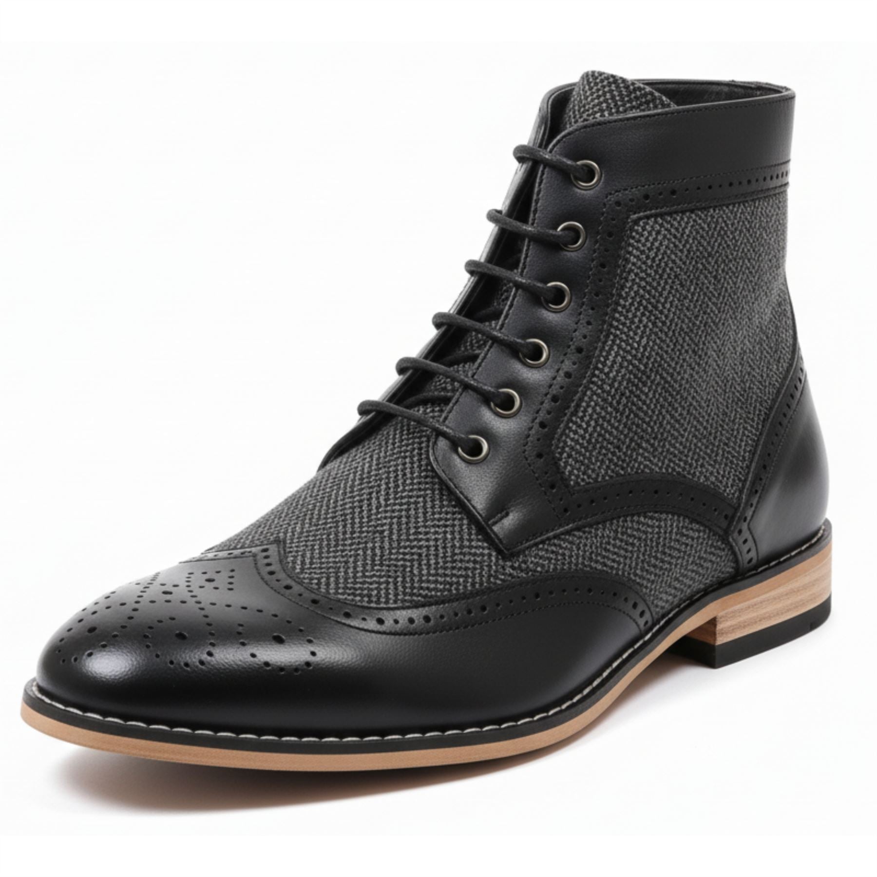 Men’s Wingtip Brogue Ankle Boots