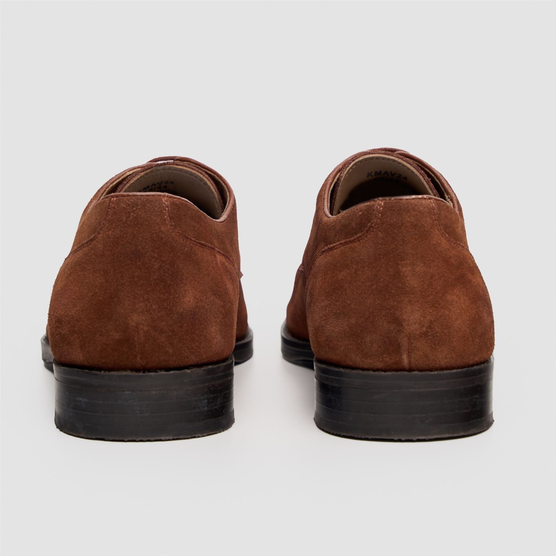 Brera - Men's Brown Suede Classic Lace-Up Derby Shoes