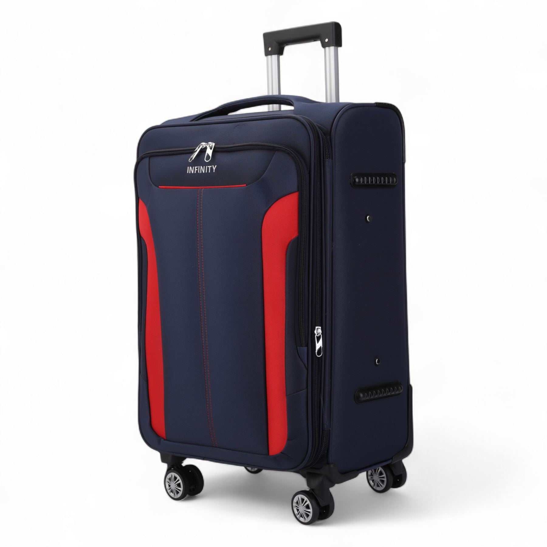 Lightweight Expandable Luggage Softshell 8 Weel Suitcase Set