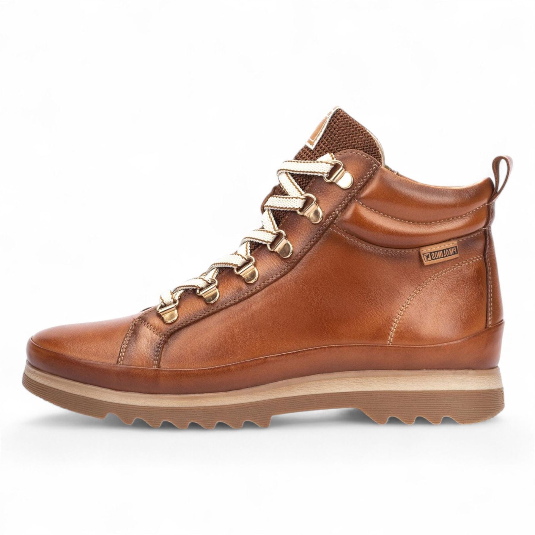 Vigo - Women’s Brandy Brown Leather Ankle Trainers Boots