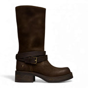 Gotcha - Women's Brown Suede Leather Western Riding Boots