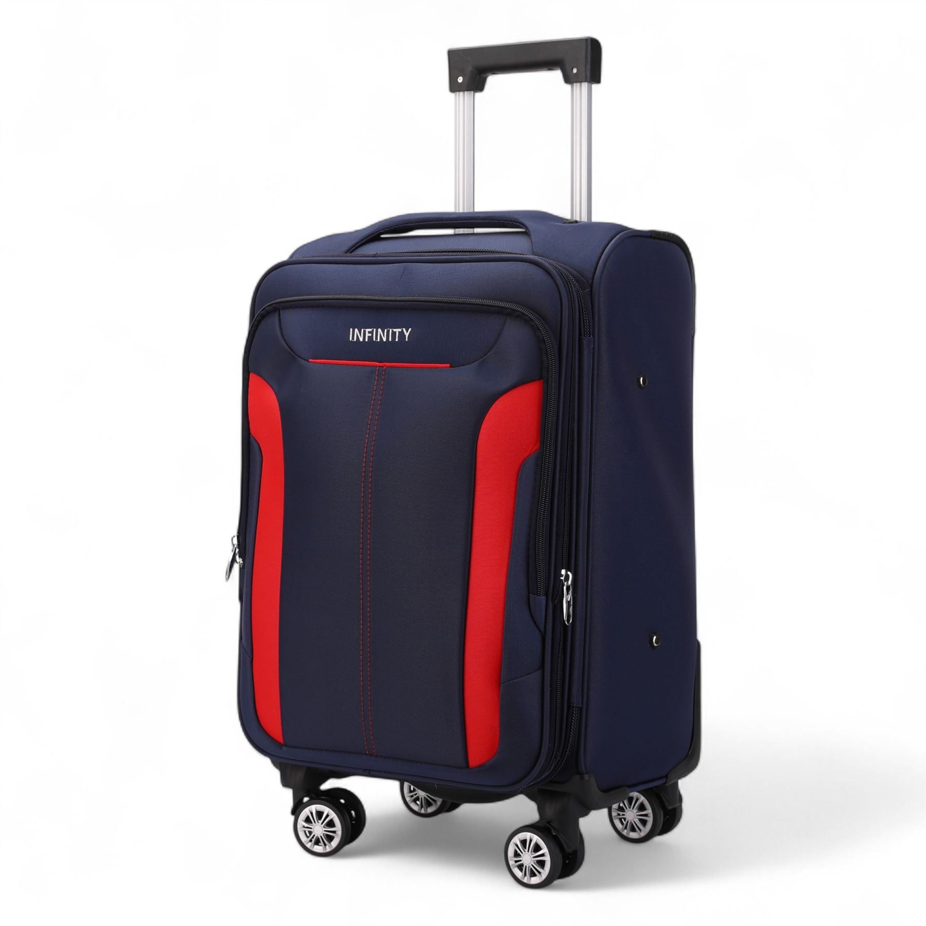 Lightweight Expandable Luggage Softshell 8 Weel Suitcase Set