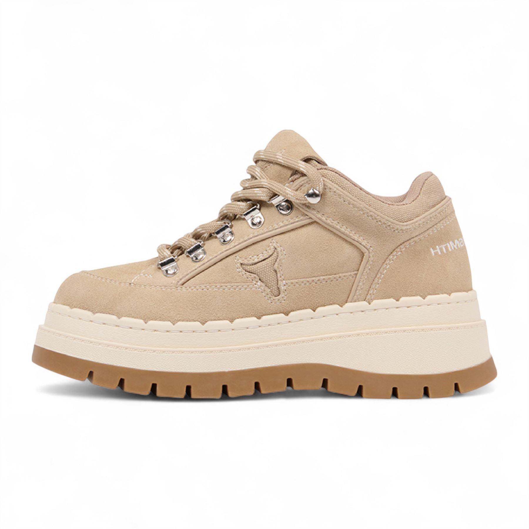 Ultimatum - Women's Sand Brown Chunky Platform Sneakers