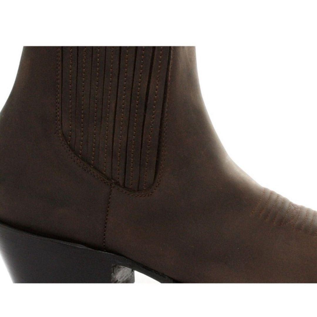 Mens Cowboy Ankle Boots Grinders Maverick Real Leather Western Riding Cuban - Knighthood Store