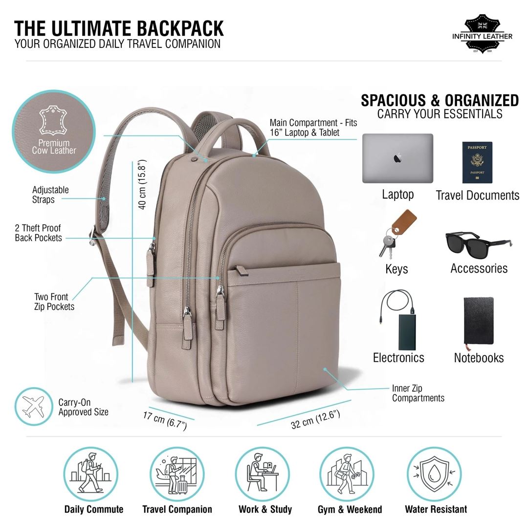 Capri - Genuine Leather Backpack