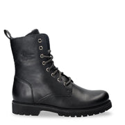 Frisia B1 - Women's Black Waterproof Leather Combat Boots