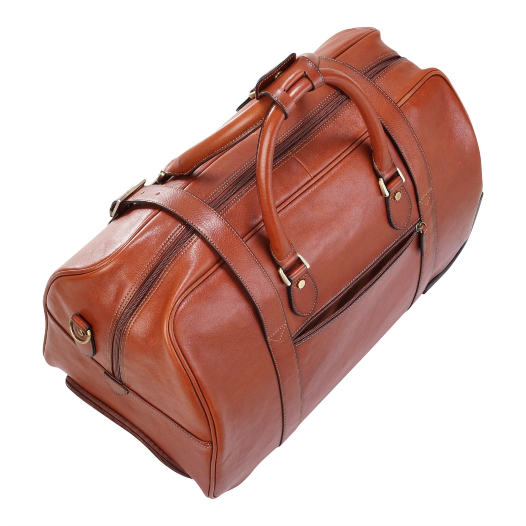 Holt - Genuine Leather Wheeled Duffle Bag