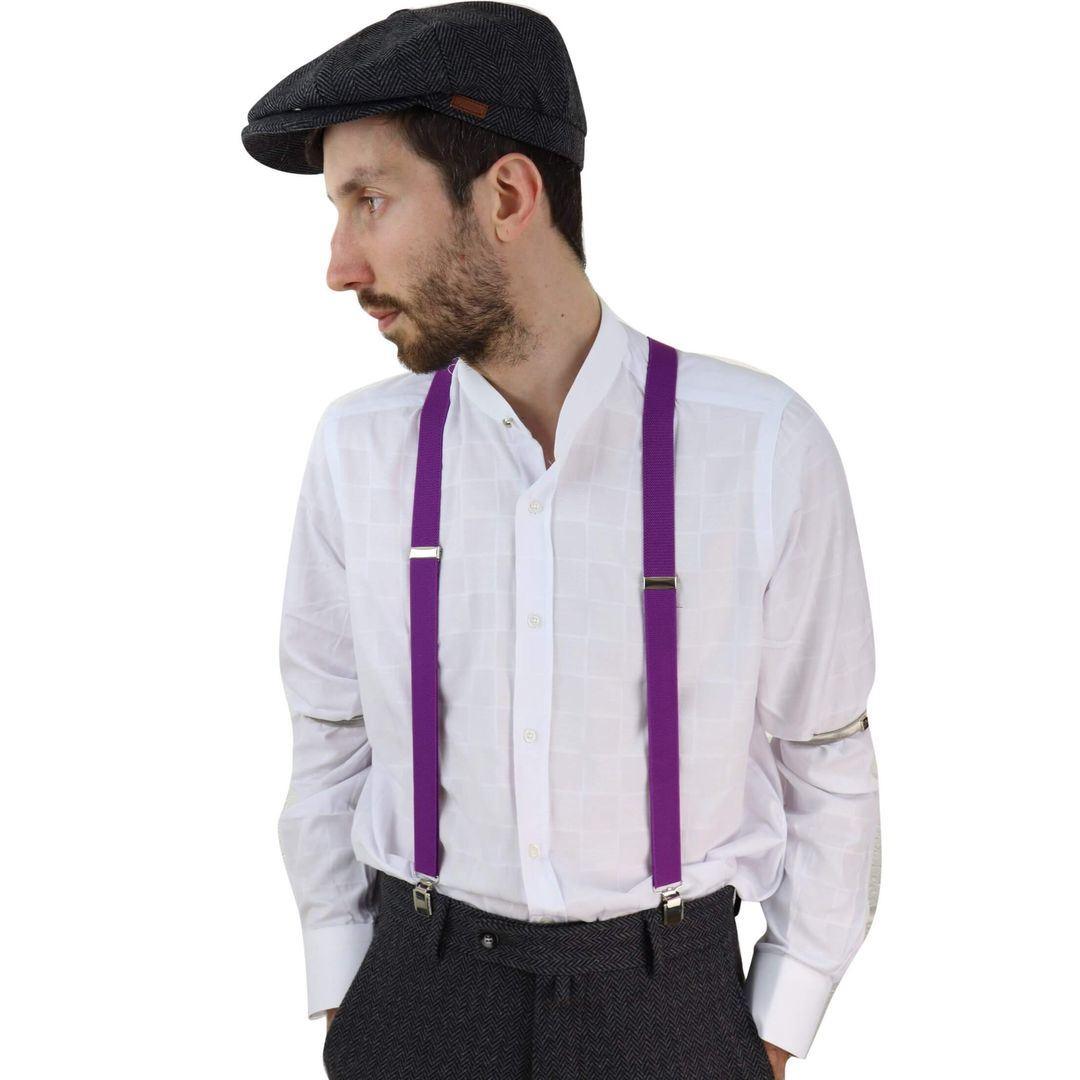 Mens Classic Vintage Retro Trouser Braces Suspenders 1920s Gatsby Blinders - Knighthood Store