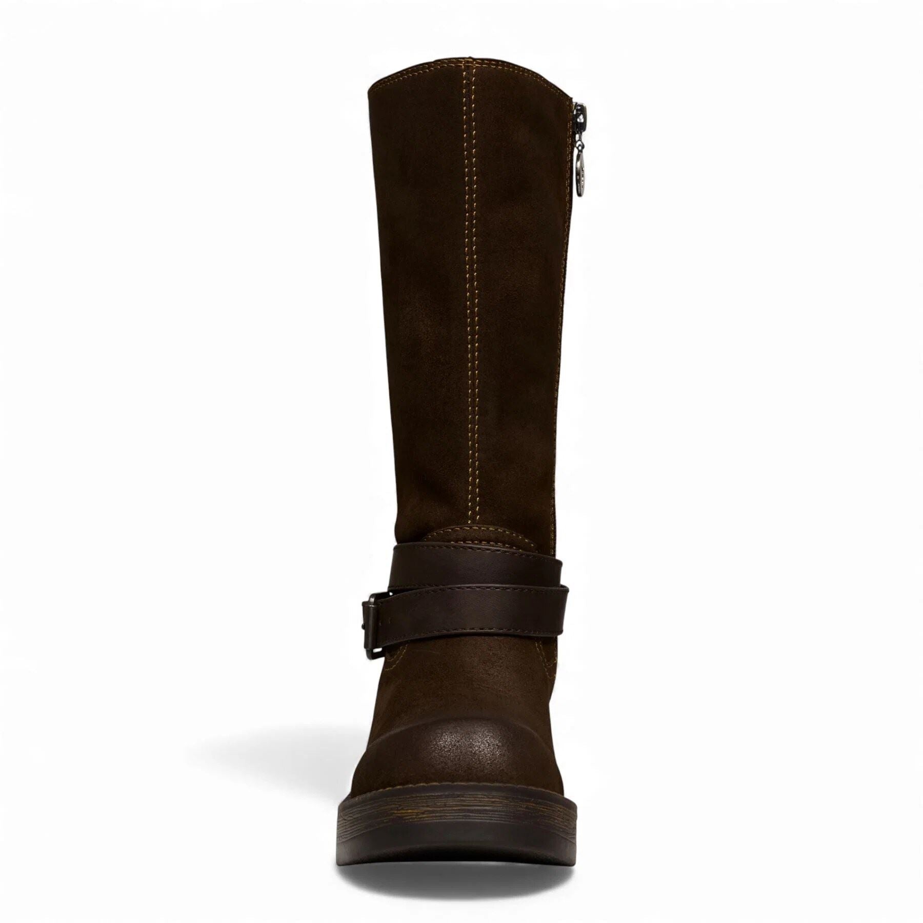 Gotcha - Women's Brown Suede Leather Western Riding Boots